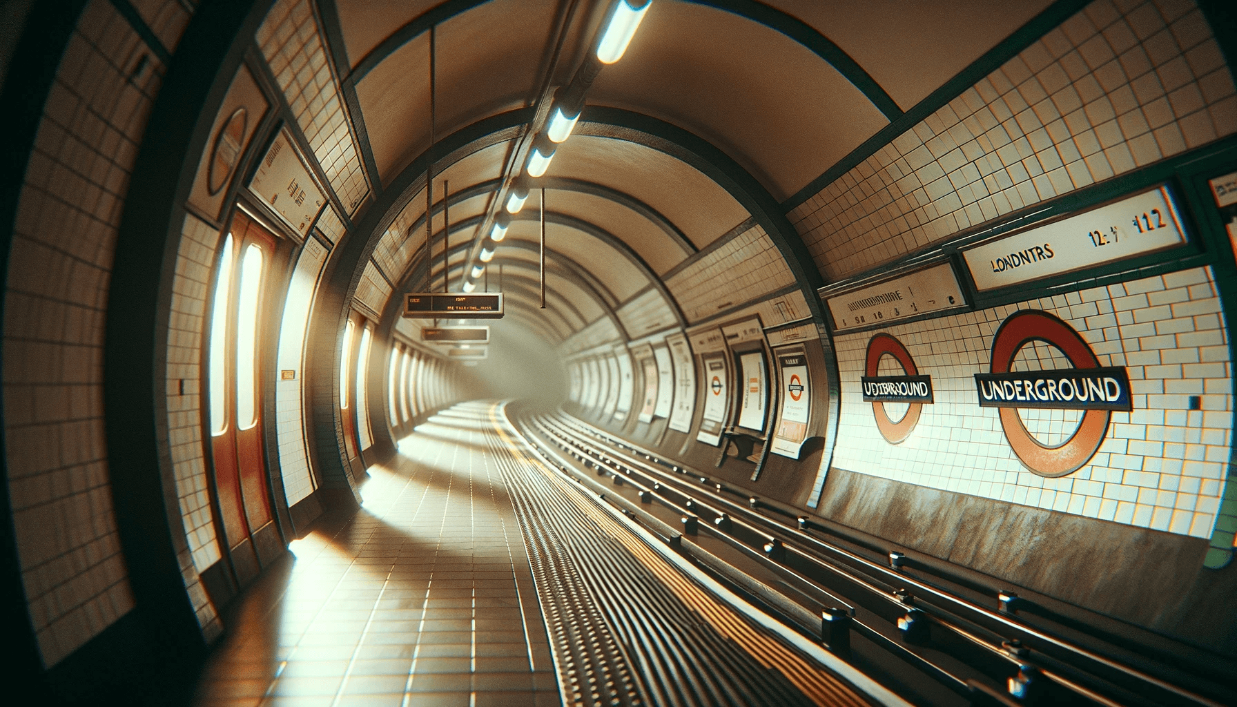 Picture of a london underground platform